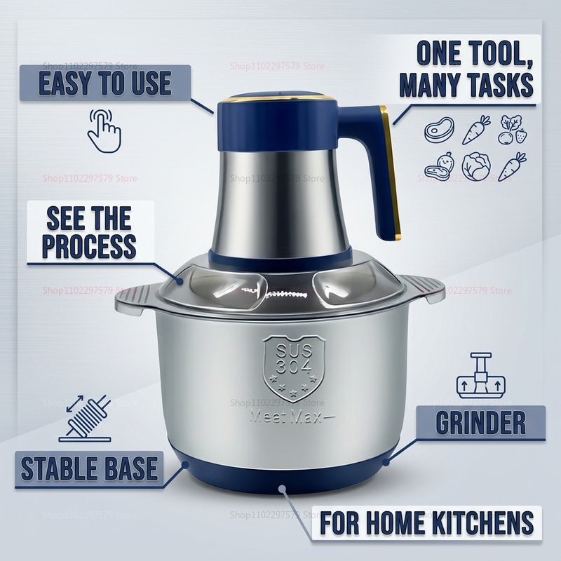 Electric Food Meat Grinder,  3 - Veggie Baby Food recension och pris