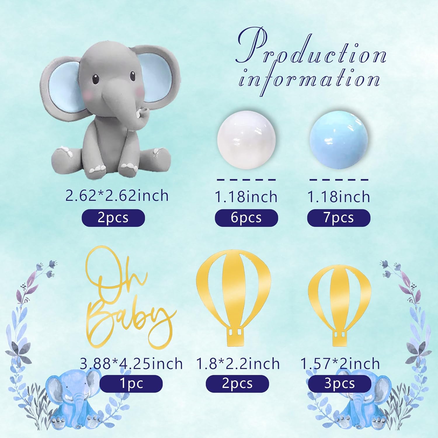 Elephant Cake Decoration Baby  - Baby Food Ideas recension och pris