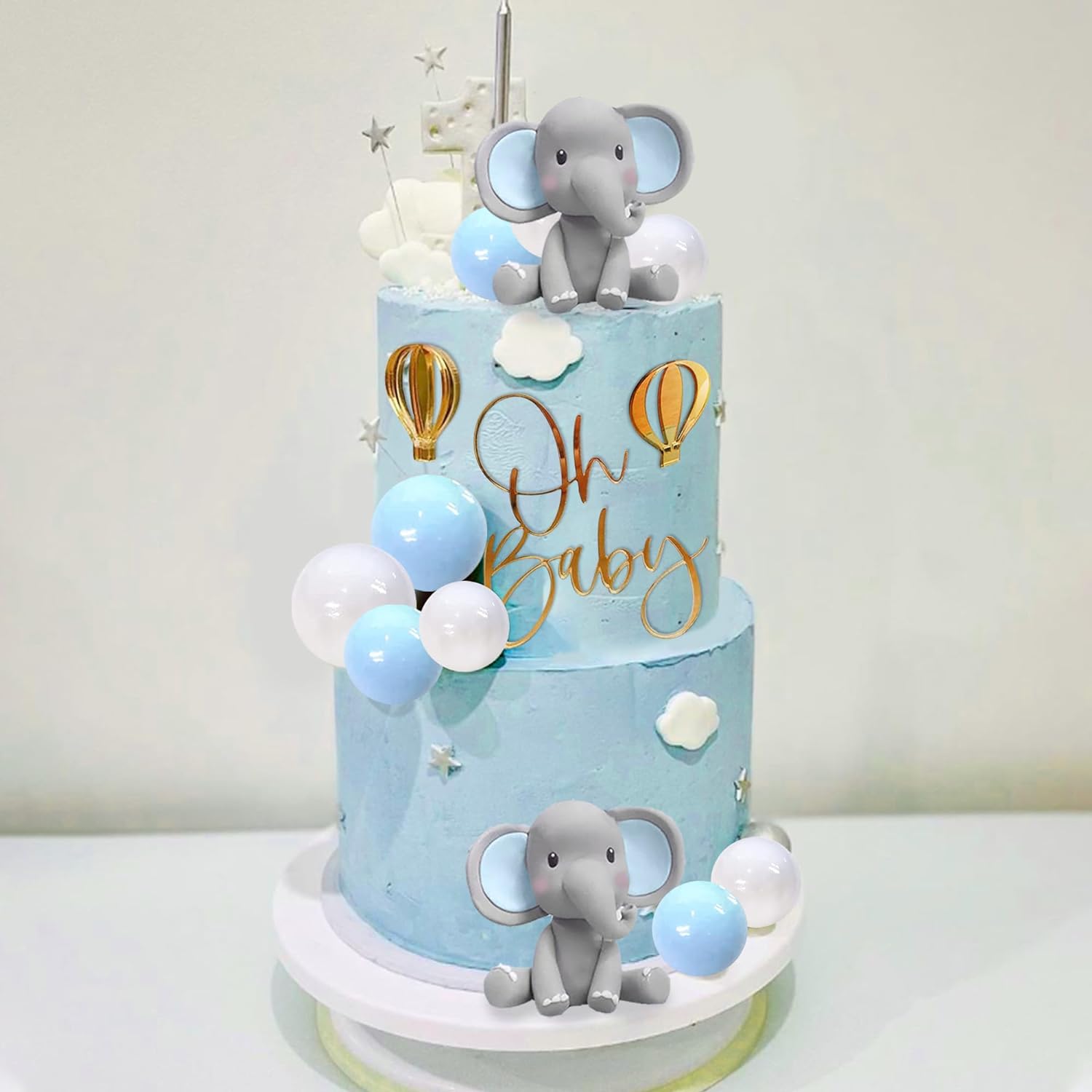 Elephant Cake Decoration Baby  - Baby Food Ideas recension och pris