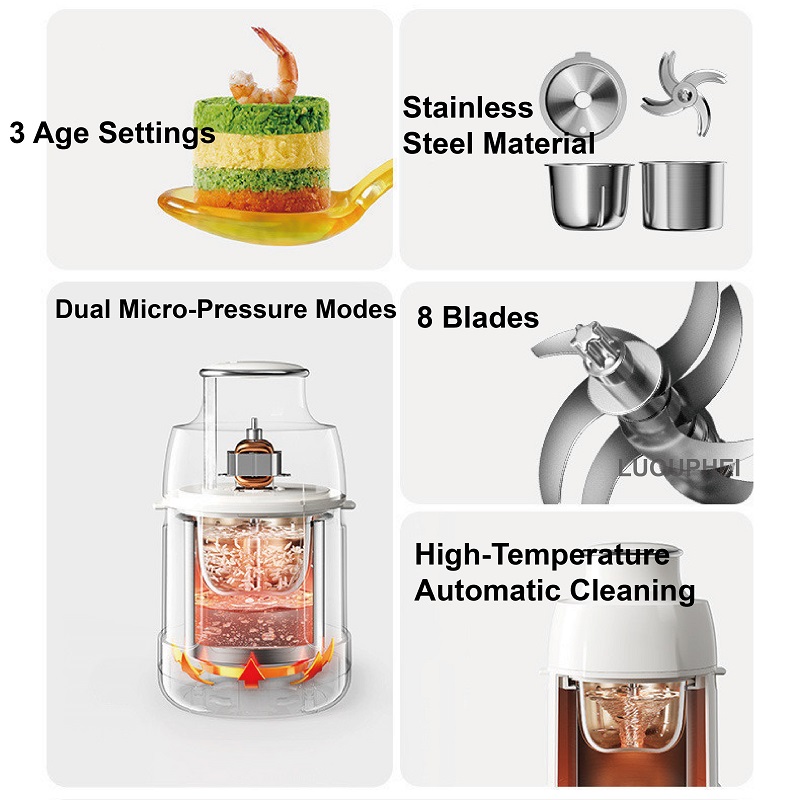 220V Baby Food Processor All-S - Baby Food Blender recension och pris