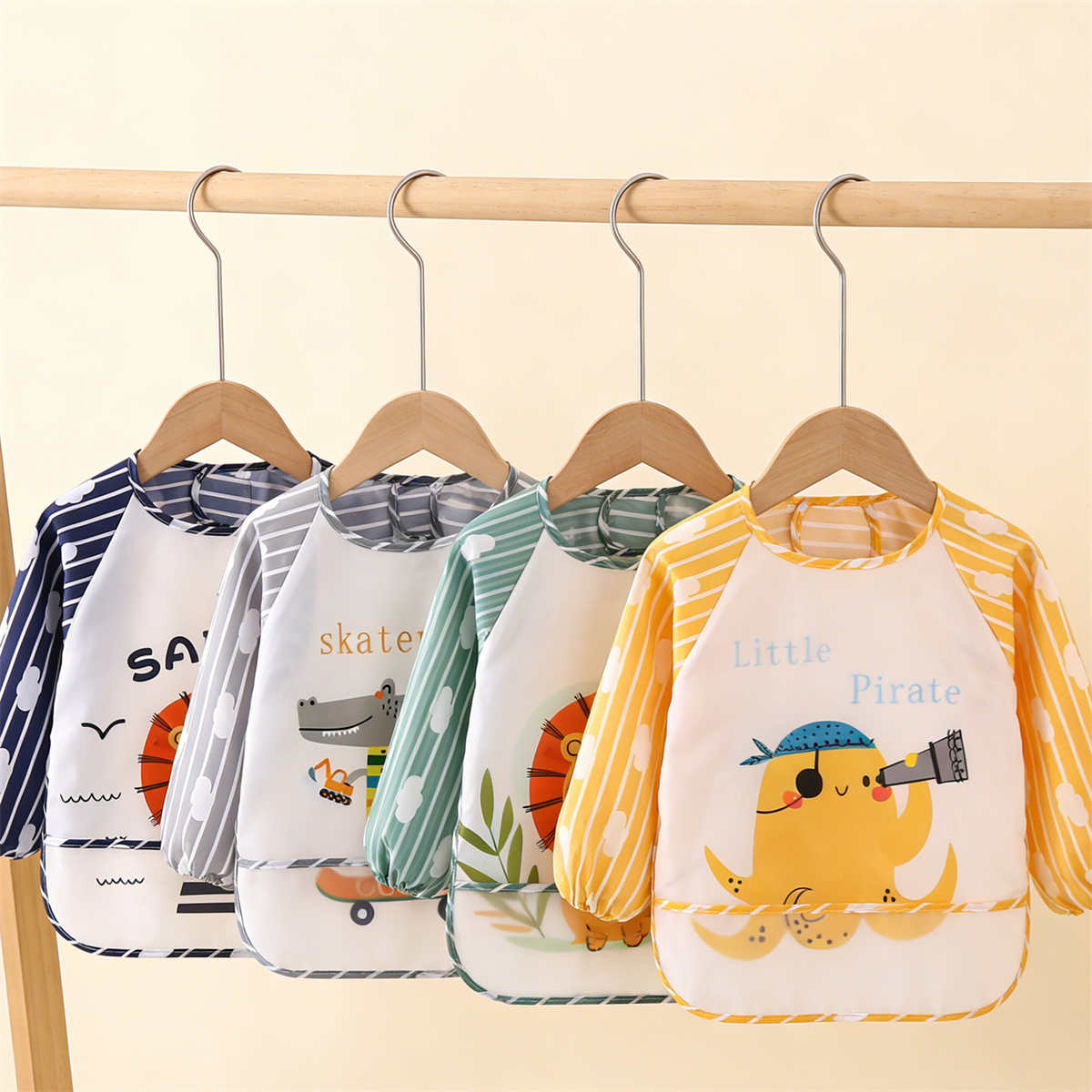 2pcs Waterproof Full Sleeve Ba - Baby Food Kit recension och pris