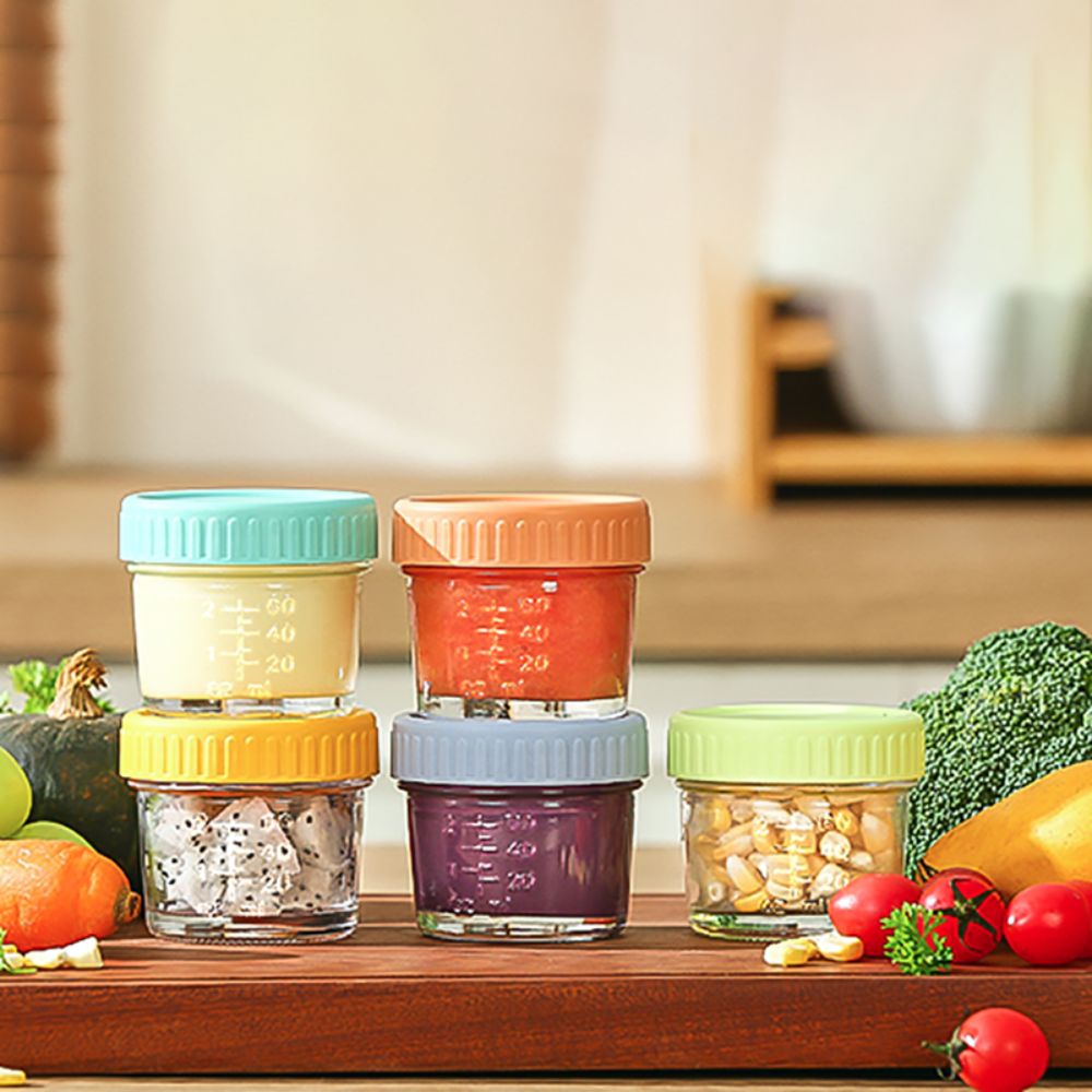 6pcs Mason Jar Glass Baby Food - Baby Food In Jars recension och pris