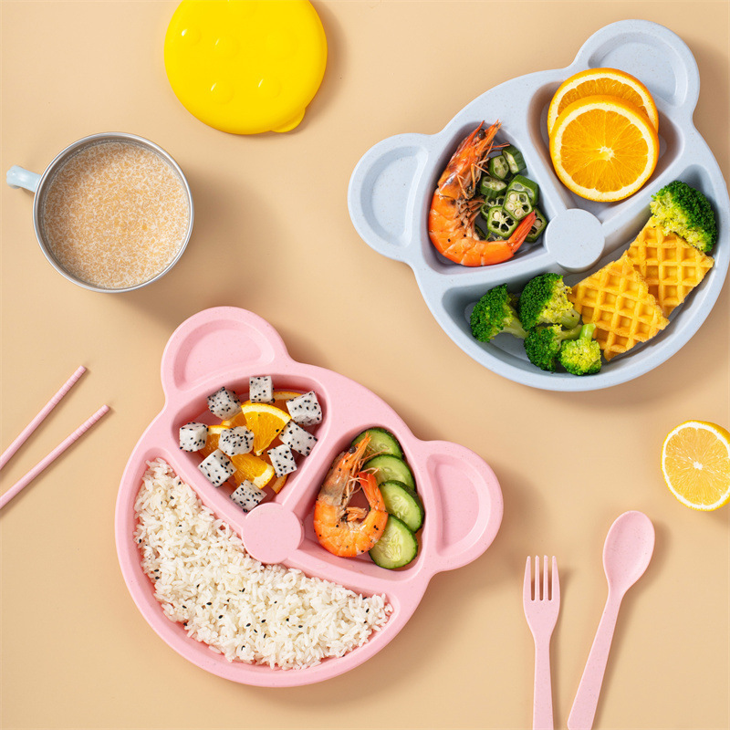 3pcs/Set Wheat Straw Children' - Baby Food Menu recension och pris