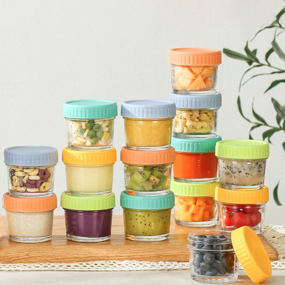 6pcs Glass Baby Food Jar Reusa - Baby Food In Jars recension och pris