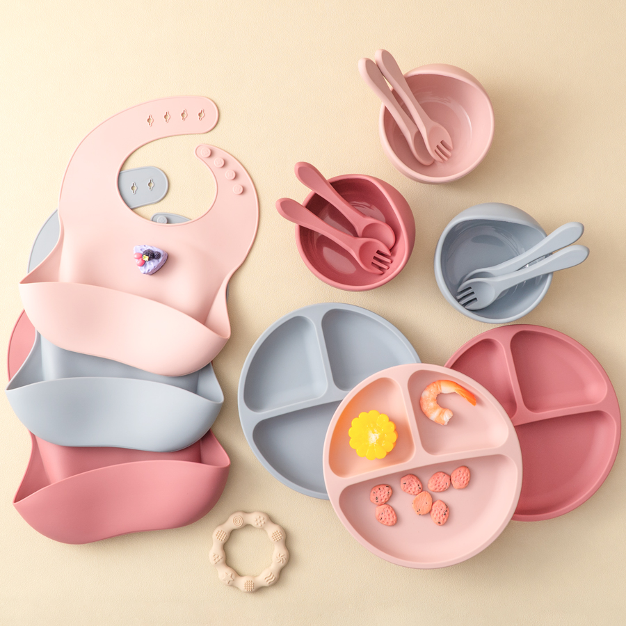5Pcs Baby Silicone Feeding Set - Baby Food Kit recension och pris