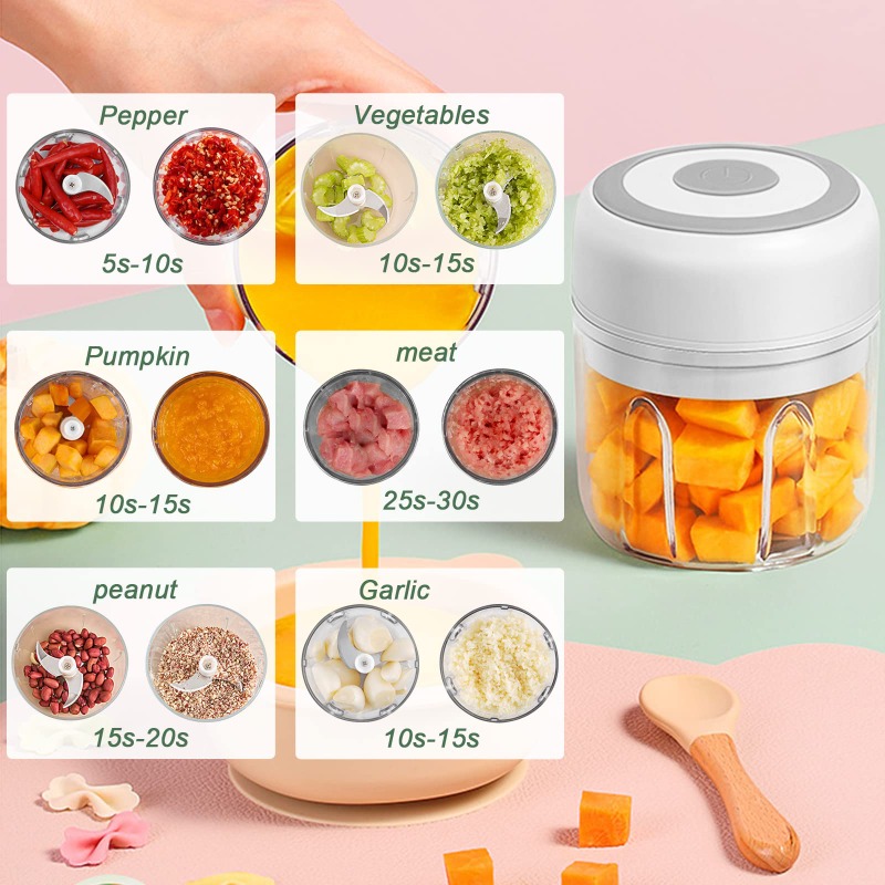 250ML Electric Garlic Grinder  - Baby Food Blender recension och pris