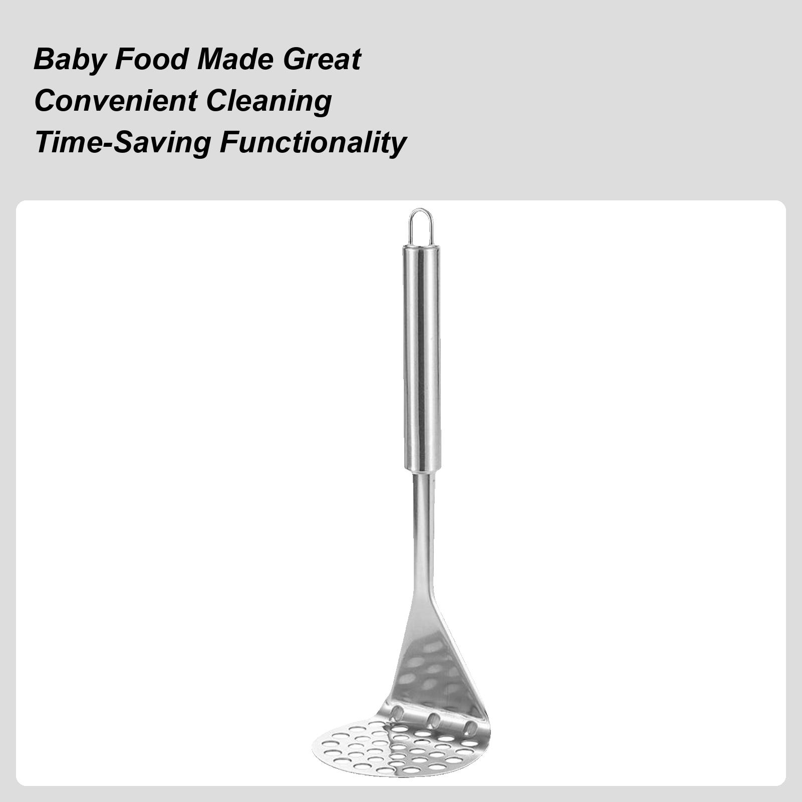 Metal Potato Masher Avocado Sm - Veggie Baby Food recension och pris