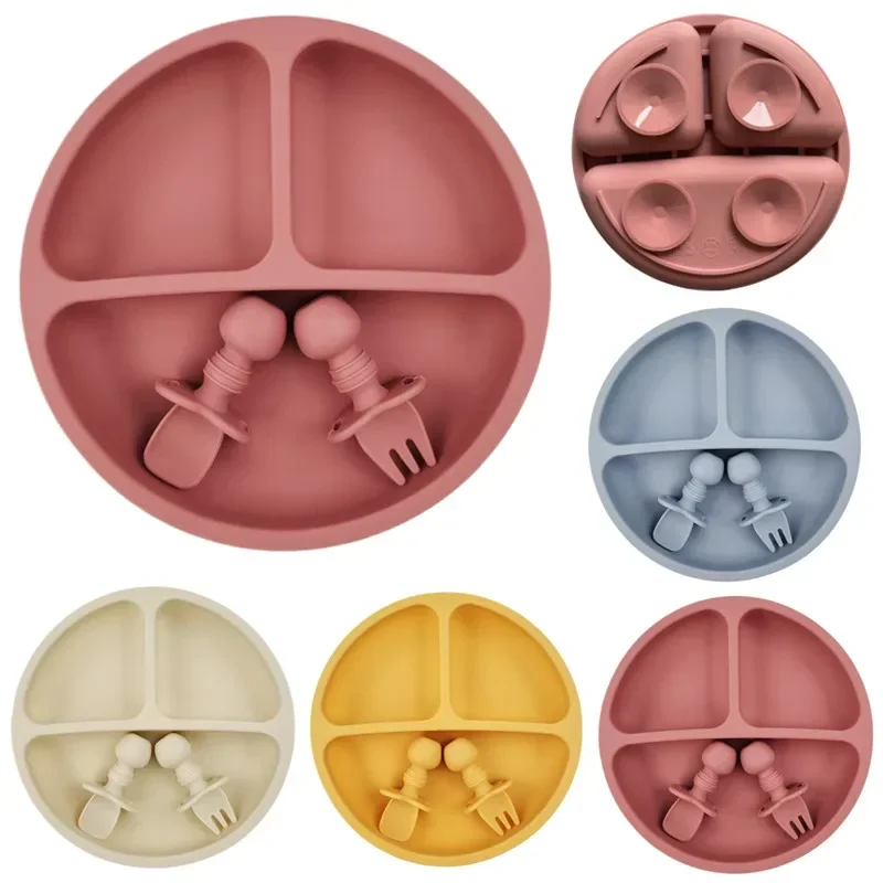 3Pcs Silicone Baby Feeding Set - Baby Food Menu recension och pris