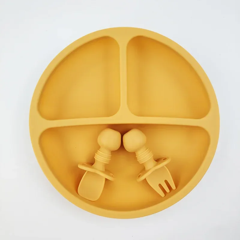 3Pcs Silicone Baby Feeding Set - Baby Food Menu recension och pris